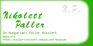 nikolett paller business card